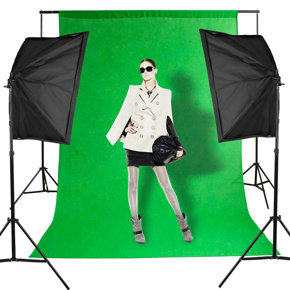 Jual TaffSTUDIO Foto Studio Lighting Kit with Backdrop LDTZ11A